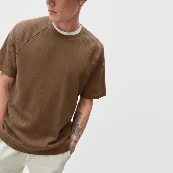 Everlane Organic Cotton Waffle Weave T-Shirt NWT - Picture 4 of 4